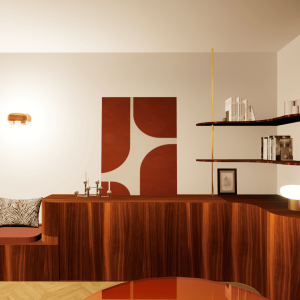 Séjour, sur-mesure, agencement, architecte et décoratrice d'intérieur à Rennes