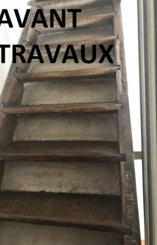 Escalier avant rénovation (Yerres 91330)