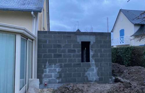 Réalisation d'une extension de maison à Deauville