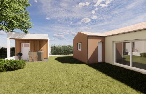 Plans 3D création d'une extension de jardin à Vertou