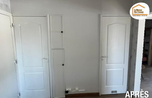 transformation cuisine en chambre, cuisine ouverte séjour, aménagement appartement, rénovation intérieure appartement, optimisation surface habitable