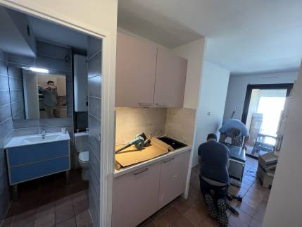 pose de cuisine équipée