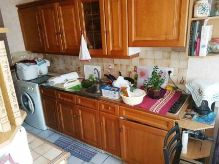 Ancienne cuisine avant travaux de rénovation - Emerainville 77184