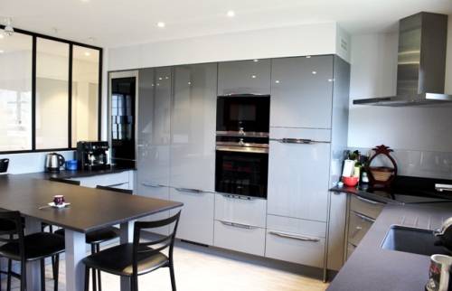 Aménagement cuisine sur mesure dans plaint-pied de maison - Boissy-L'Aillerie (95650) 