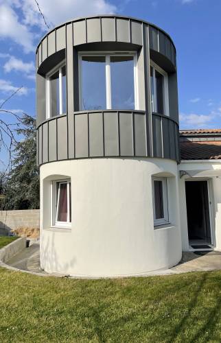 Double surélévation de maison à Rezé