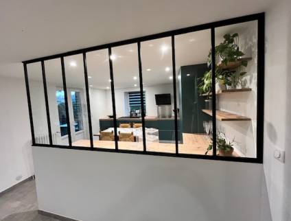 Grande verrière atelier maison Lyon