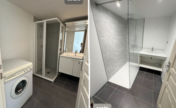 Rénovation avant après salle de bain à Annecy 