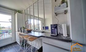 Cuisine et verrière après rénovation (Montgeron 91230)