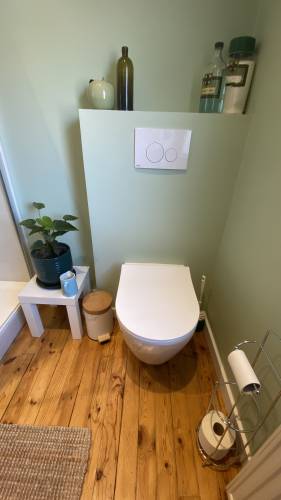 Pose d'un WC suspendu maison de ville à Vichy