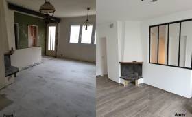 Avant/Après rénovation maison Lecelles