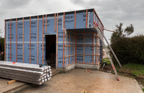 Construction d'un garage et d'une véranda au Loroux-Bottereau