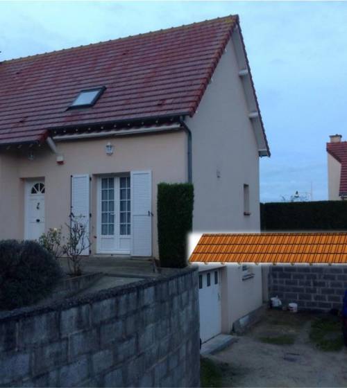 Simulation du positionnement du carport