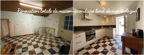 Rénovation totale de maison secondaire bord de mer à Arzon 56640