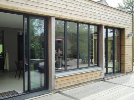 Extension en bois à Hasnon 