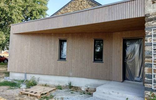 Création d'une extension pour relier deux corps de ferme