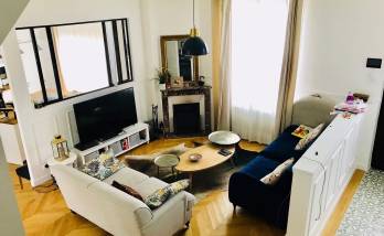 Salon maison rénovée Le Chesnay