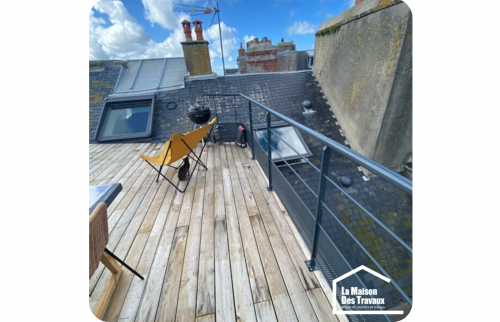 Garde corps sur une terrasse 