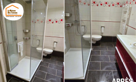 adaptation logement senior Bassin Genevois, douche sécurisée maison, rénovation salle de bains Haute-Savoie, travaux accessibilité maison, salle de bains accessible Pays de Gex, aménagement PMR logement