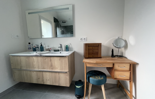 Création d'une salle de bain dans un garage à Vertou