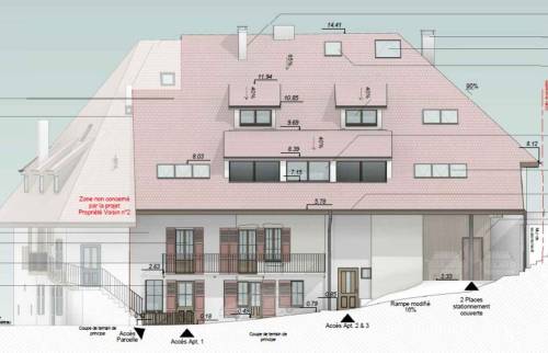 projet 3D de la bâtisse Annecy (74) 