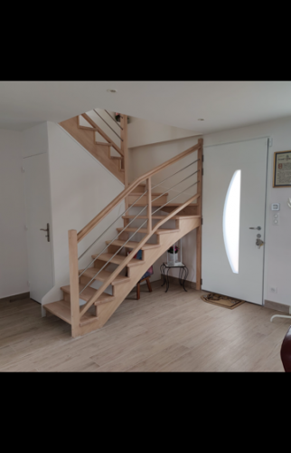 Fabrication et pose d'un escalier sur mesure à Orsay (91400)