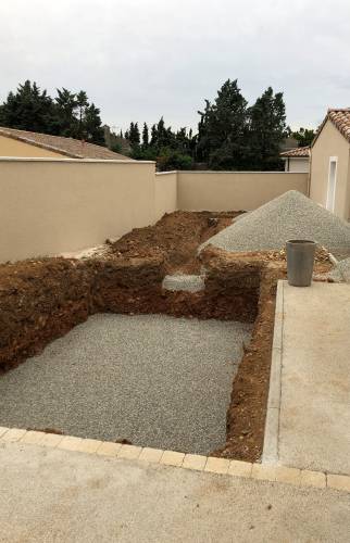 Construction d’une piscine près de Valence
