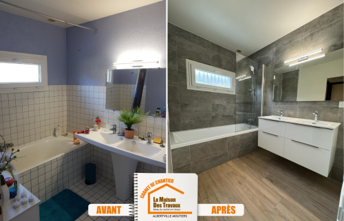 Rénovation salle de bain, Aigueblanche, Savoie, Travaux Savoie, Artisans savoie, Travaux salle de bain, Décoration salle de bain, Design salle de bain, Aménagement salle de bain, Matériaux salle de bain, Plomberie salle de bain, Conception salle de bain