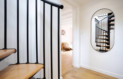 Escalier et béton ciré