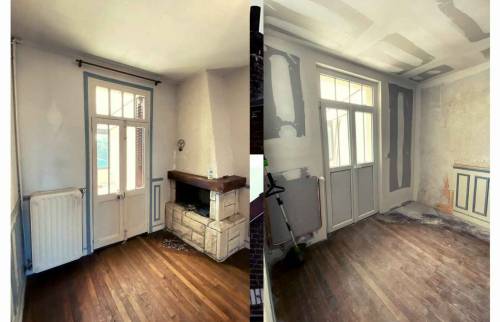 Retrait de la cheminée 