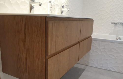 Meuble salle de bain bois