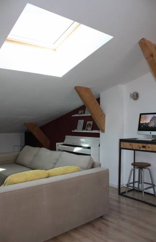 Pièce lumineuse - vue fenêtre de toit 1