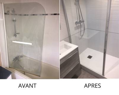 Travaux de rénovation de salle de bain dans un appartement à Nantes 44000