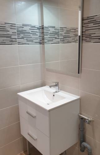 Installation du nouveau sanitaire