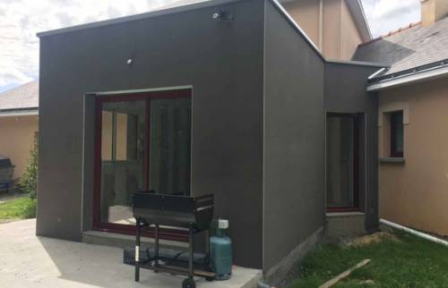 L'extension avec son toit plat - Nantes 44