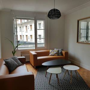 Salon colocation orléanaise - Alexandra Boiret Fleury - Décoratrice - La Maison Des Architectes