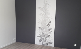 Mur peint et papier peint décoratif