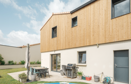 Surélévation de 35 m² en ossature bois au coeur de Vertou - vue extérieur