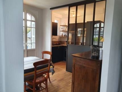 Rénovation d'une maison à Dinard (partie séjour -cuisine)