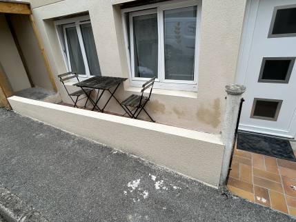 Parties basses avec enduit taloché (Ouistreham 14150)