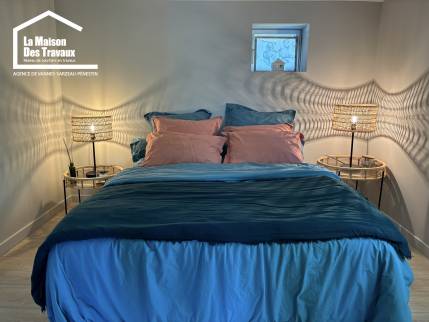 Création d’une chambre dans une extension de maison dans le Morbihan (56)