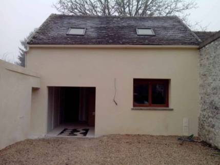 Façade rénovée d'une fermette - Fericy 77133