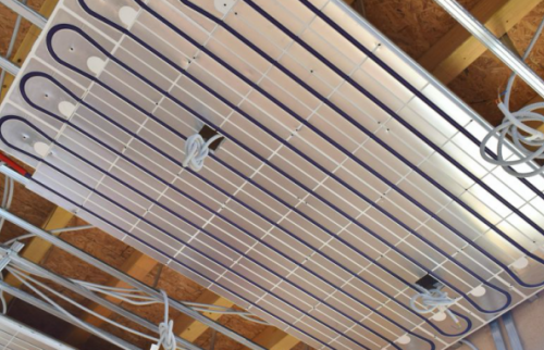 Installation d’un plafond chauffant 