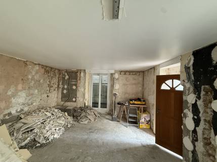 Pièce de vie avant travaux (Brunoy 91800)