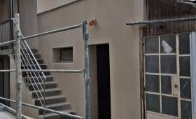 Façade arrière en cours