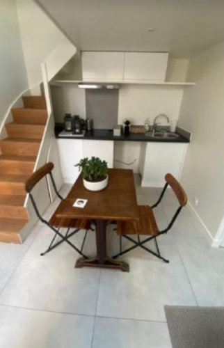 Cuisine avec mezzanine studio Eaubonne 95