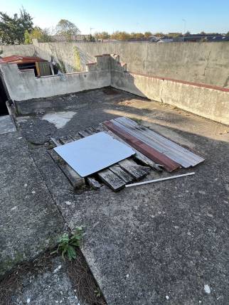 Avant l'aménagement de terrasse