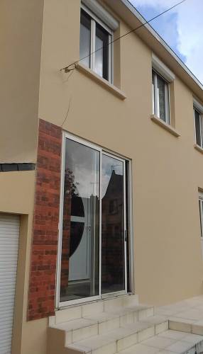 Enduit finition gratté terminé