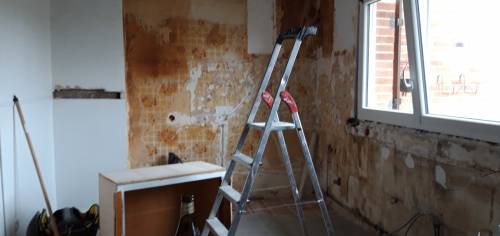 Pendant travaux de rénovation de cuisine