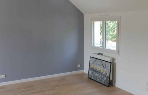 Création de la chambre - Surélévation de 30 m² en ossature bois, à Rezé (44)