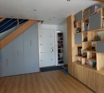 Nouveaux rangements sous l'entrée et meuble multifonctions